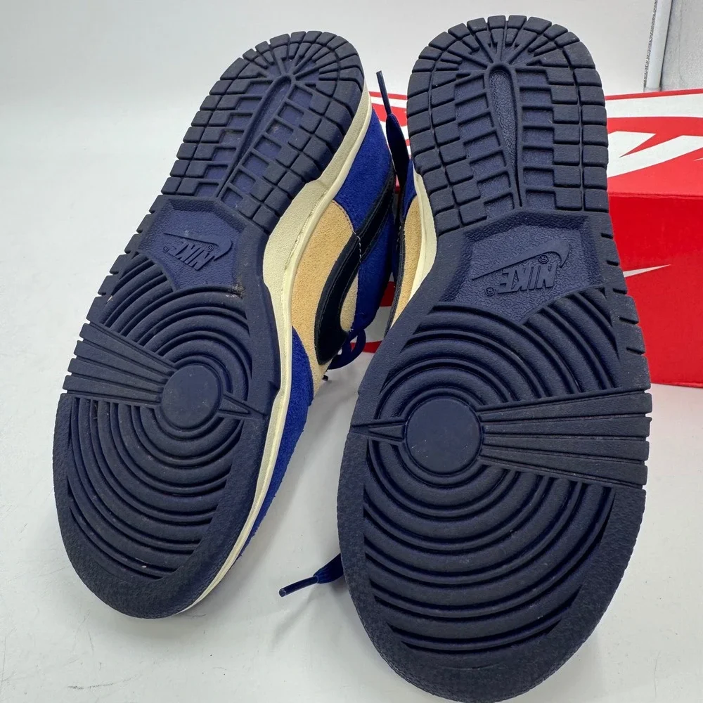 Nike Dunk‎ Low LX Deep Royal Blue Dark Obsidian Suede Sneakers Shoes DV741-400